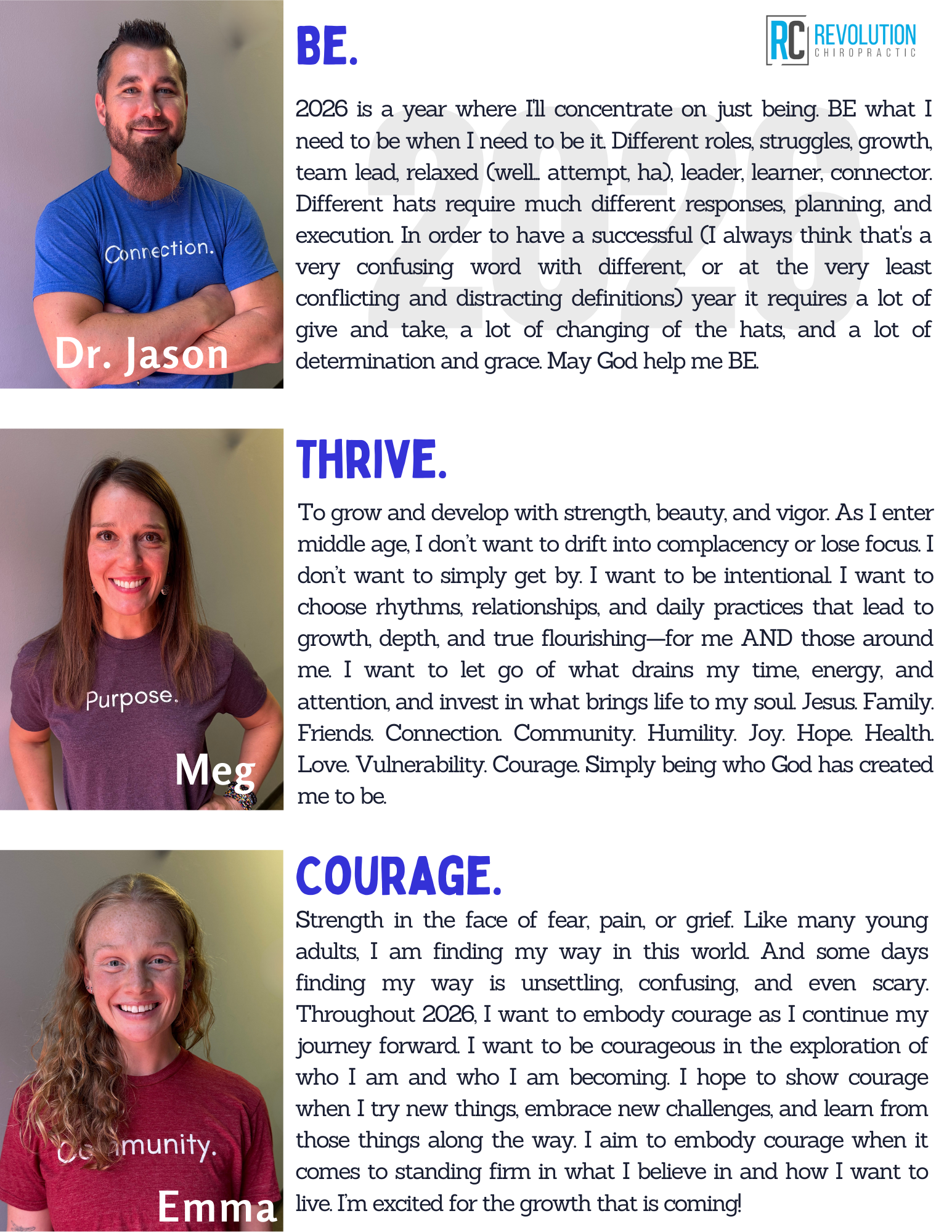 revolution chiropractor team in Dallas, Tx